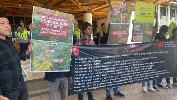 Aliansi Mahasiswa dan Pemuda Subulussalam (AMPeS) Desak Pemerintah Aceh Cabut Izin PT SPT