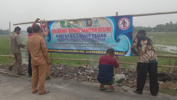 Pemerintah Desa Sukakarya Akan Tindak Tegas Pembuang Sampah Sembarangan