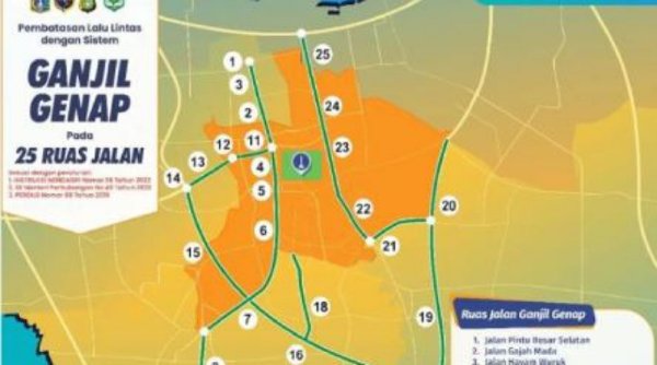 Pemprov DKI Jakarta Terus Terapkan Aturan Ganjil Genap di 26 Titik Jalan pada Waktu Tertentu