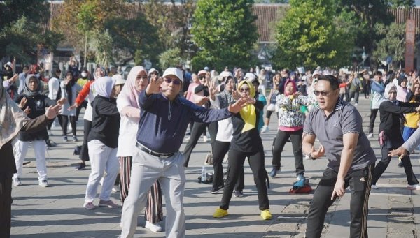 Antusiasme Masyarakat Sumedang Sambut Kembalinya Car Free Day Setelah Empat Tahun Vakum
