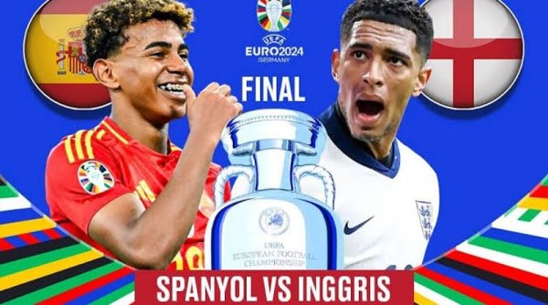 Spanyol vs. Inggris: Pertarungan Sengit Menuju Gelar Juara Euro 2024, Berikut Link Live Streaming