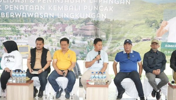 Pj. Bupati Bogor Ajak Konsolidasi dan Tea Walk untuk Optimalisasi Penataan Kawasan Puncak