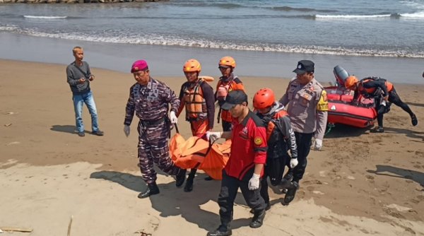 Korban Tenggelam di Pantai Kapitol Sukabumi Ditemukan