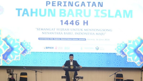 Peringatan Tahun Baru Islam 1 Muharram 1446 H: Kemenag Ajak Umat Optimis Hijrah Menuju Indonesia Maju