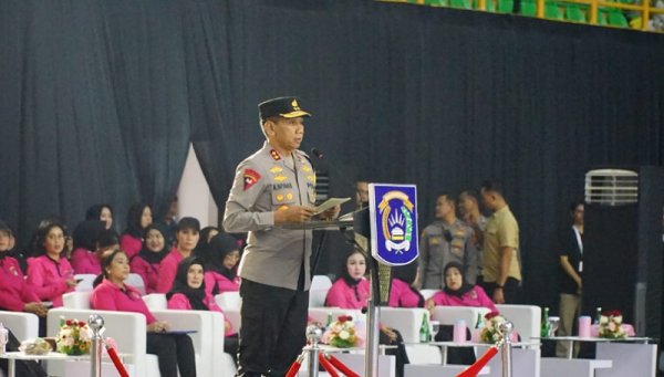 Sambut HKGB Ke-72, Bhayangkari Daerah Jawa Barat Gelar Turnamen Bola Voli
