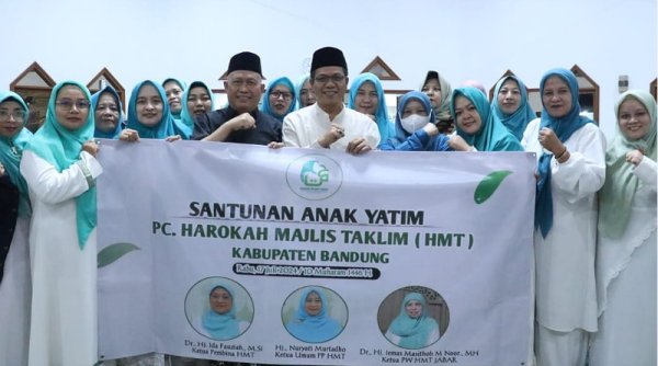 50 Anak Yatim Binaan PC HMT Dapat Santunan dari Bupati Dadang Supriatna