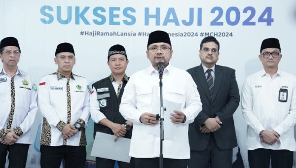 Penyelenggaraan Haji 1445 H/2024 M Sukses, Menag Yaqut Cholil Qoumas: Lebih Baik dari Tahun Sebelumnya