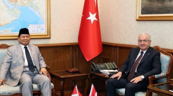 Menteri Pertahanan RI Prabowo Subianto Bertemu dengan Menhan Turki Yasar Guler di Ankara, Bahas Kerjasama Indonesia Turki di Bidang Pertahanan