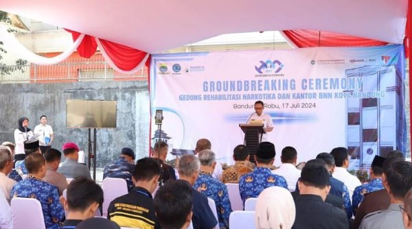 BNN Kota Bandung Gelar Groundbreaking Ceremony Pembangunan Gedung Rehabilitasi dan Kantor Baru