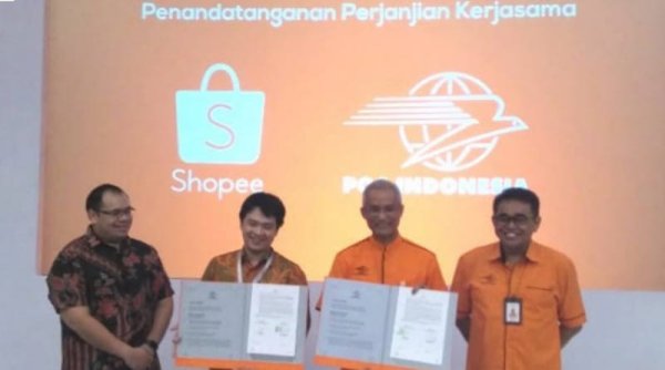PT Pos Indonesia Gandeng Shopee Luncurkan Pusat Edukasi dan Literasi Digital 'PosAja! UMKM & UMKM Centre
