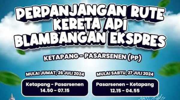 Kabar Gembira! Kereta Api Blambangan Ekspres Kini Sampai Jakarta, Bisa Sampai Bali Tanpa Transit