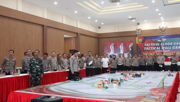Polresta Sidoarjo Gelar TFG dan TWG Pengamanan Pilkada Serentak 2024
