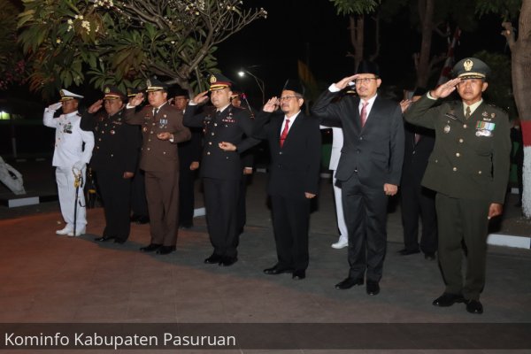 Apel Kehormatan dan Renungan Suci HUT RI ke-79 di Kabupaten Pasuruan, Penuh Khidmat dan Sakral