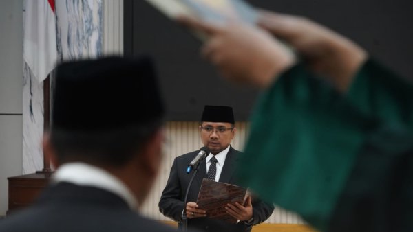 Menag Yaqut Cholil Qoumas Lantik 10 Pejabat Tinggi
