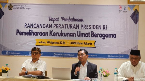 Harmonisasi RPP Pemeliharaan Kerukunan Umat Beragama Menuju Tahap Pengesahan Presiden