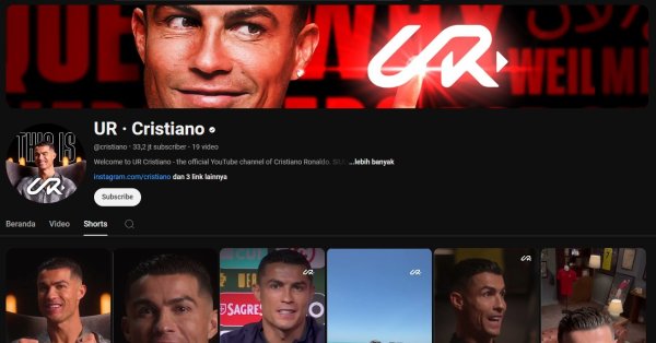 Ledakan Sensasional: Cristiano Ronaldo Raih 33 Juta Subscriber dalam 2 Hari!