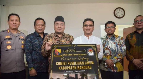 Kantor KPU Kabupaten Bandung di Jalan Bhayangkara Soreang diresmikan