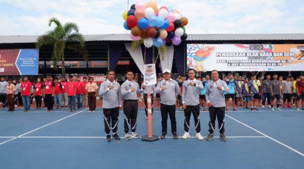 Kalapas Gumilar Buka Porsenap 2024 Dalam Rangka Hari Pengayoman dan HUT Kemerdekaan RI Ke-79
