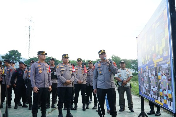 Ribuan Personil Gabungan Diterjunkan Dalam Pertandingan BRI Liga 1 di Si Jalak Harupat