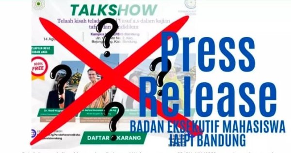 Jaga Netralitas Kampus, BEM IAI Persis Bandung Tolak Kehadiran Sahrul Gunawan