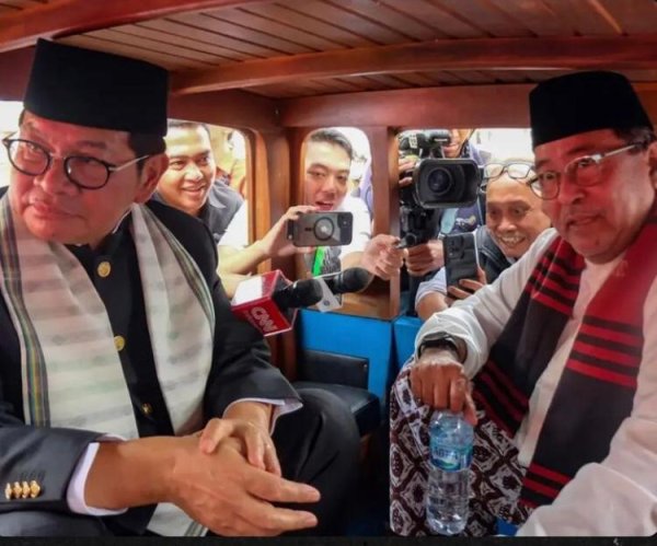 Pramono Anung dan Rano Karno Daftar Pilgub Jakarta 2024 di KPUD Jakarta