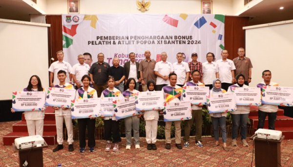 Pemkab Tangerang Beri Bonus Apresiasi kepada Atlet dan Pelatih Berprestasi di Popda XI Banten 2024