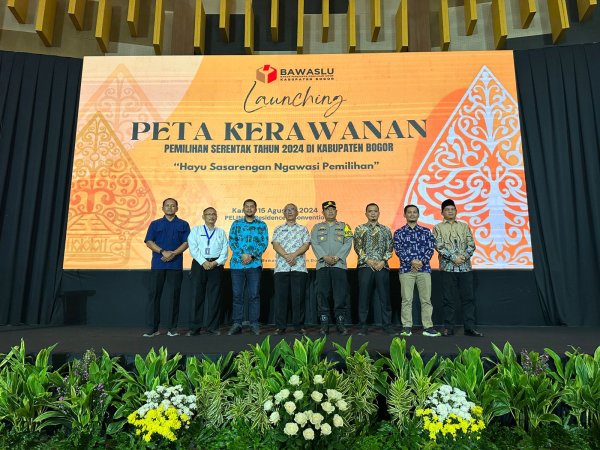 Pemkab Bogor dan Bawaslu Kabupaten Bogor Luncurkan Peta Kerawanan Pilkada 2024