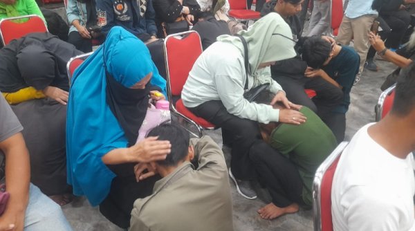 Ketika Berandalan Bermotor di Sukabumi Diamankan Polisi: Tawuran Gagal, Ujungnya Nangis di Polres