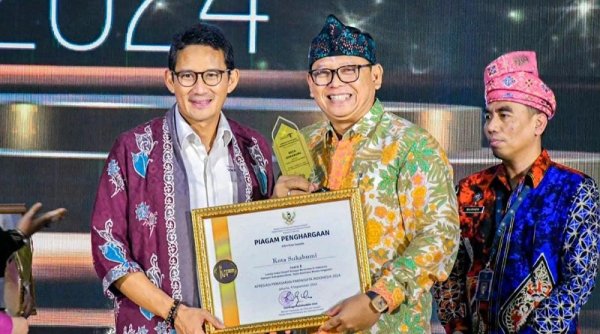Kota Sukabumi Raih Dua Penghargaan APPI 2024 dari Tema Kuliner dan Destinasi Pariwisata Unggulan