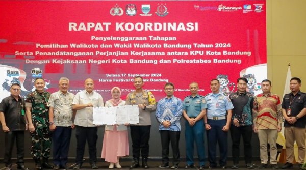 Forkopimda Kota Bandung Komitmen Kawal Tahapan Pilwalkot 2024