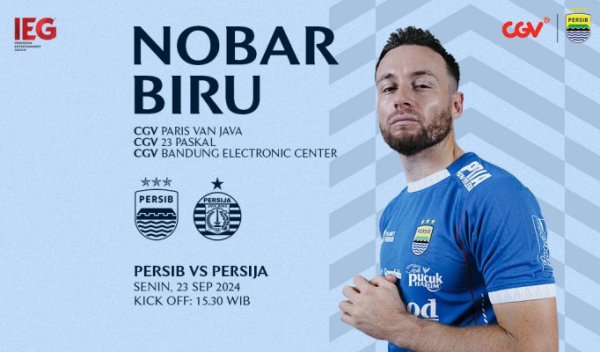 Catat! Lokasi Nobar Persib vs Persija Hari Ini di Bandung dan Harga Tiketnya