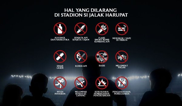 Jelang Laga Persib vs Persija, Suporter Tanpa Tiker Dilarang Masuk Stadion