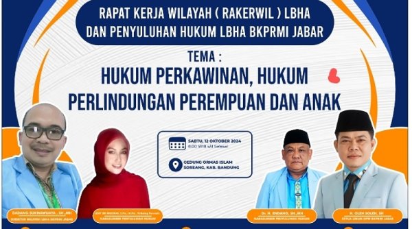 LBHA BKPRMI Jawa Barat akan Gelar Rakerwil dan Penyuluhan Hukum