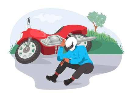 Pria WN Arab Alami Kecelakaan Tunggal di Puncak hingga Motor Masuk ke Got