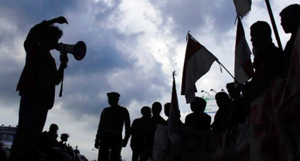 1.859 Personel Gabungan Disiagakan Kawal Demo Buruh di Depan Gedung MK