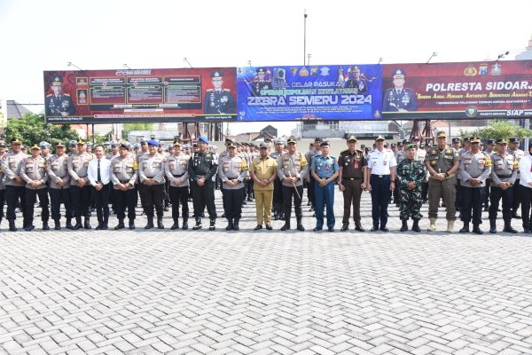Pjs. Bupati Sidoarjo Pimpin Gelar Apel Pasukan Operasi Zebra Semeru 2024, Fokus pada Kamseltibcarlantas dan Pengamanan Pilkada Serentak 2024