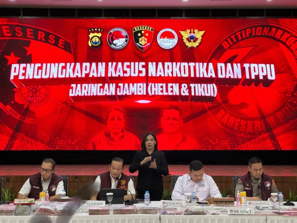 Bareskrim Polri Ungkap Jaringan Narkoba Wilayah Jambi H dan DS