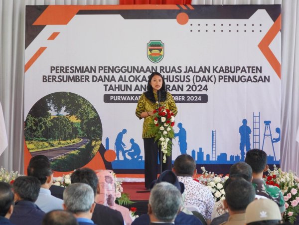 Puteri Komarudin Hadiri Peresmian Penggunaan Jalan di Kabupaten Purwakarta