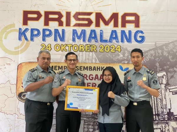Kantor Imigrasi Kelas I TPI Malang Raih Peringkat I Digitalisasi Pembayaran Kelas I TPI Malang