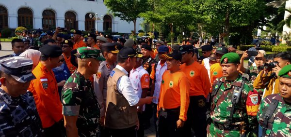 Apel Kesiapsiagaan Bencana Hidrometeorologi dan Simulasi Penanganan Bencana di Jawa Barat