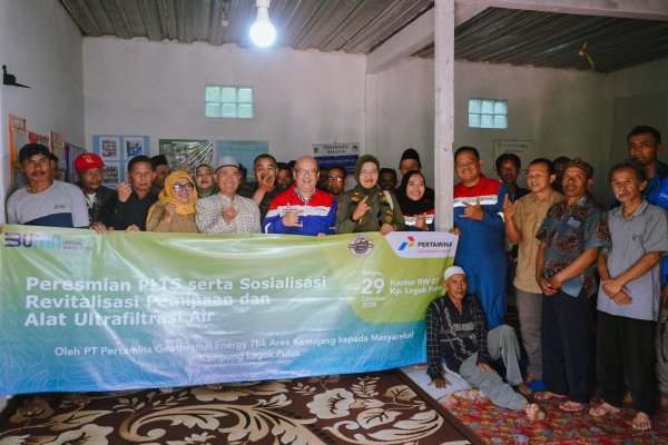 PT Pertamina Geothermal Energy Area Kamojang Resmikan Pembangkit Listrik Tenaga Surya dan Revitalisasi Sistem Air Bersih di Kampung Legok Pulus