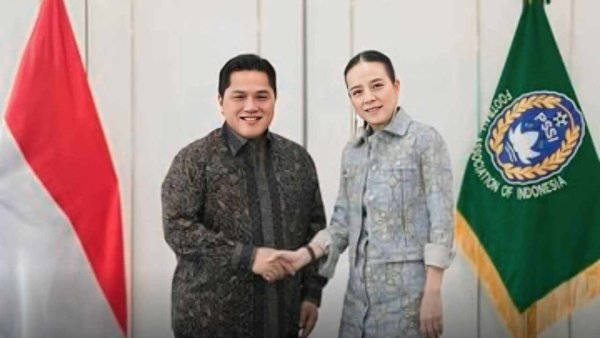 Madam Pang Bertemu Erick Thohir, Apresisasi Timnas Indonesia