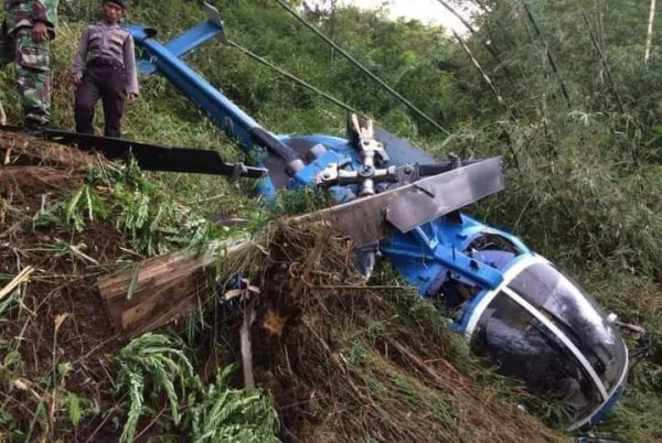 Helikopter TNI AD Mendarat Darurat di Blora, Semua Kru Selamat