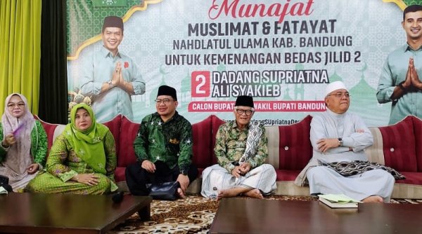 "PC. Muslimat dan Fatayat NU Kab. Bandung Gelar Do'a untuk Kemenangan Dadang Supriatna