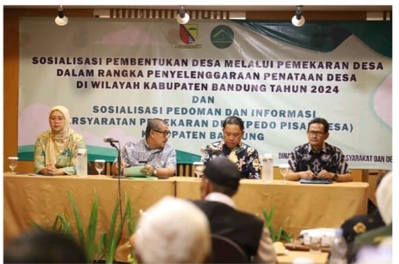 DPMD Kabupaten Bandung Sampaikan Capaian Penyelenggaraan Penataan Desa Tahun 2021-2024 dan Rencana 2025