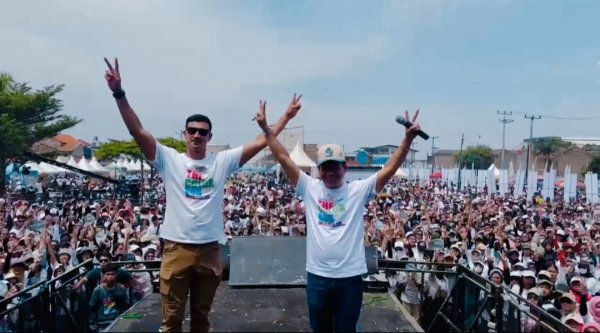 Sosialisasi Pilkada Bandung, Pasangan Dadang Supriatna dan Ali Syakieb Disambut 20.000 Peserta Color Run Soljer Ceria 2024