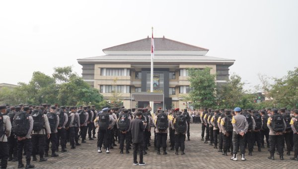 1.298 Personel Polri Siap Amankan TPS Pilkada 2024 Di Kabupaten Sidoarjo 