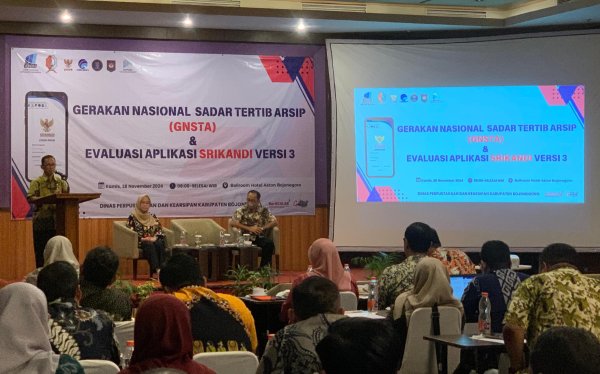 Dinas Perpustakaan dan Kearsipan Bojonegoro Sukseskan GNSTA, Dorong Digitalisasi Arsip