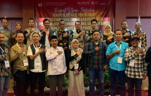 Hasil Rekapitulasi KPU Pandeglang, Paslon Nomor Urut 2 Dewi-Iing Unggul