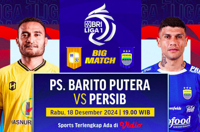 Jadwal Liga 1 Hari Ini, Barito Putera Vs Persib Bandung